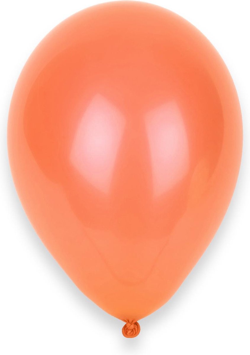 GLOBOLANDIA - Set van 12 zalmkleurige ballonnen - Decoratie > Ballonnen